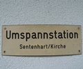 Sentenhart Stationsschild Turmstation